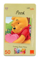 Disney Winnie Pooh  Carte Prépayée Orange Thaïlande Card (A 335) - Thailand