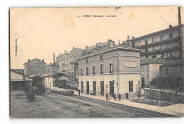 CPA 69 Thizy La Gare Tramway Train - Thizy