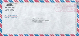 Airmail Brief  "Nestlé Japan, Kobe Port" - Konolfingen         1984 - Storia Postale