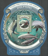 Maldives 2016 Mi Block 933 MNH  (ZS8 MLDbl933) - Dolphins