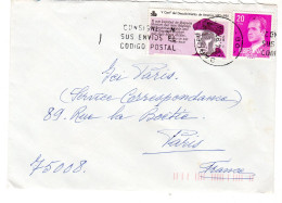 1987  D' ESPAGNE  Envoyée à PARIS - Lettres & Documents