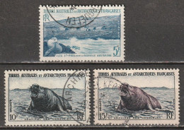 TAAF N° 4, 6, 7 - Used Stamps
