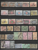 BELGIQUE -COLIS POSTAUX- 64 TRES  BEAUX  TIMBRES  OBLITERES -PAS EMINCES -DEPUIS 1898- FAIT 2 SCANS - Altri & Non Classificati