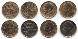 50 Centimes 1955 1959 1985 1998 Belgique - 50 Cents