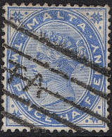 MALTA 1885 QV 2½d Bright Blue SG25 Used - Malte (...-1964)