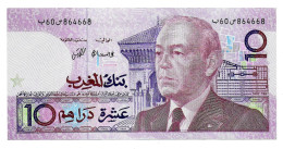 (Billets). Maroc. Morocco. 10 Dirhams ND 1987 (2). N°60 864668. P 63a. Sign. 10. UNC - Marokko