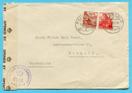 Zensurbrief Von Maienfeld Nach Detmold 1947 - Lettres & Documents