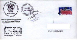 TAAF FSAT Cover Marion Dufresne MD18 Timbre France Annule Paquebot Victoria Seychelles 12.06.79 (1) Chateau - Lettres & Documents
