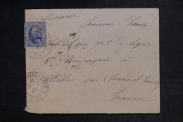 LUXEMBOURG - Lettre > Paris - 1901 - M 2013 - 1891 Adolphe Voorzijde