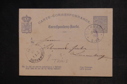 LUXEMBOURG - Entier Intérieur - 1878 - M 2010 - Stamped Stationery