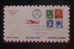 CANADA - Lettre Commerciale Par Avion > Monaco - Voir Dos - 1955 - M 1765 - Lettres & Documents