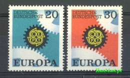 Germany, Federal Republic 1967 Mi 533-534 MNH  (ZE5 GRM533-534) - 1967