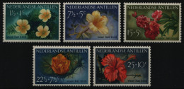 Niederländische Antillen 1955 - Mi-Nr. 43-47 ** - MNH - Blüten / Blossoms - Curacao, Netherlands Antilles, Aruba