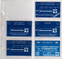 TC Précurseur : 5 Cartes Holographiques Dont Carte Gratuite Et Journées Téélcom Bordeaux 1982 - Telefoonkaarten Met Hologrammen