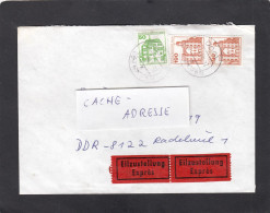 EILSENDUNG AUS BERLIN, MIT MI. NR 615, 539(PAAR), NACH RADEBEUL, D.D.R. - Storia Postale