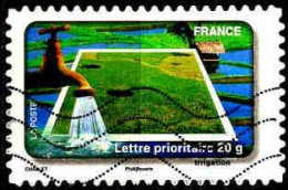 France Poste AA Obl Yv: 409 Mi:4830 Challet Irrigation (Lign.Ondulées) - Agua