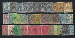 FRANCE Indochine Ca.1892-1910: Lot D' Obl. Qualité Médiocre à AB Mais B Obl... - Used Stamps