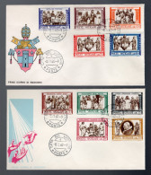 VATIKAN - 1960, Mi. 347-356 Auf 2 FDC (A2572) - FDC