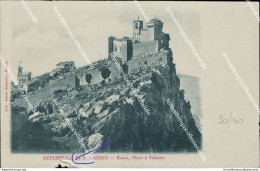 Cn398 Cartolina Repubblica Di San Marino Rocca Pieve E Palazzo - San Marino