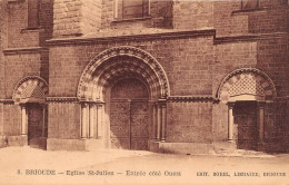 BRIOUDE Eglise St Julien Entree Cote Ouest 30(scan Recto-verso) MA1397 - Brioude