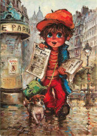 Enfants - Illustration - Dessin - Michel Thomas - Le Vendeur De Journaux - CPM - Carte Neuve - Voir Scans Recto-Verso - Kindertekeningen