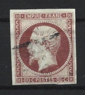 France Y&v 17A Oblitéré Et TB Signé Calves - 1853-1860 Napoleon III