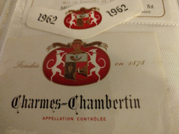 CHARMES CHAMBERTIN/1962/LES VINS BOUDOT - Bourgogne