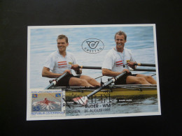 Carte Maximum Card Aviron Rowing Autriche Austria 1991 - Maximumkarten (MC)