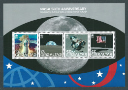 Gibraltar - Hojas Yvert 86 ** Mnh 50 Aniversario De La NASA - Gibraltar