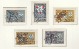 UdSSR  3393-3397, Gestempelt, Olympische Winterspiele 1968, Grenoble, 1967 - Oblitérés