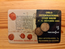 Prepaid Phonecard USA, USACard - Oslo International Coin Show 1.000 Ex. - Other & Unclassified