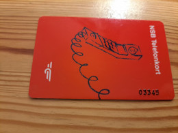 Prepaid Phonecard Norway, NSB, Railway Card - Norway