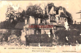 CPA SENLIS - GUERRE 1914-1918 MAISON INCENDIEE - Senlis