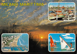 CARTOLINA  D2 MILANO MARITIMA,RAVENNA,EMILIA ROMAGNA-MARE,SOLE,ESTATE,VACANZA,SPIAGGIA,BELLA ITALIA,VIAGGIATA 1984 - Ravenna