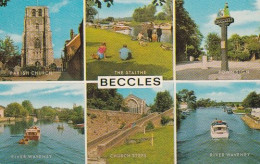 Beccles Multiview  - SUFFOLK - Used Postcard - SUF4 - Other & Unclassified