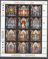 Guernsey - Correo 1993 Yvert 630/41 ** Mnh Navidad - Guernesey