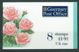 Guernsey - Correo 1993 Yvert 611a Carnet ** Mnh Flores - Guernesey