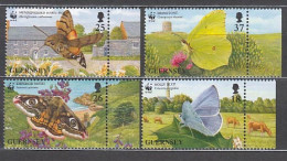 Guernsey - Correo 1997 Yvert 739/42 ** Mnh Fauna Mariposas - Guernesey