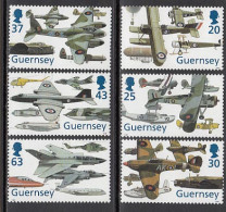 Guernsey - Correo 1998 Yvert 779/84 ** Mnh Aviones - Guernesey