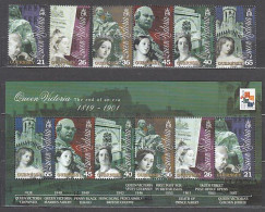 Guernsey - Correo 2001 Yvert 884/89+H.44 ** Mnh Reina Victoria - Guernesey