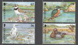 Guernsey - Correo 2001 Yvert 890/93 ** Mnh Fauna Aves - Guernesey