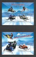 Burundi 2012 Snowmobiles - 2 MS MNH - Nuovi