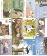 Latvia: Selection Of 6 Used Chip Phonecards (views From Both Sides)  - Birds, Lot #14 - Latvia