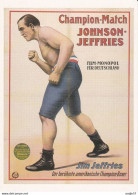 BOOMERANG Kaart. CHAMPION-MATCH. JOHNSON - JEFFRIES. JIM JEFFRIES.met Spec Stamp 1998 And Canc - Boxe
