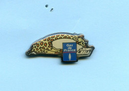 Rare Pins Girafe  Gaz De France Gdf  E746 - Animaux