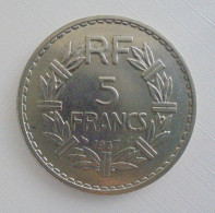 5 FRANCS 1937 TRES RARE  En SUP - 5 Francs