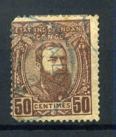 Belgisch Congo - 9 - Gest / Obl / Used - (gedund / Aminci / Thinned) - 1884-1894