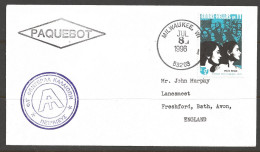 1996 Paquebot Cover, Greece Stamp Used In Milwaukee Wisconsin - Lettres & Documents