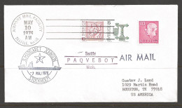 1976 Paquebot Cover, Sweden Stamps Used In Seattle, Washington - Storia Postale