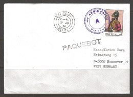 1976 Paquebot Cover, Greece Stamp Used In Belize City, Belize (9 JU) - Belize (1973-...)